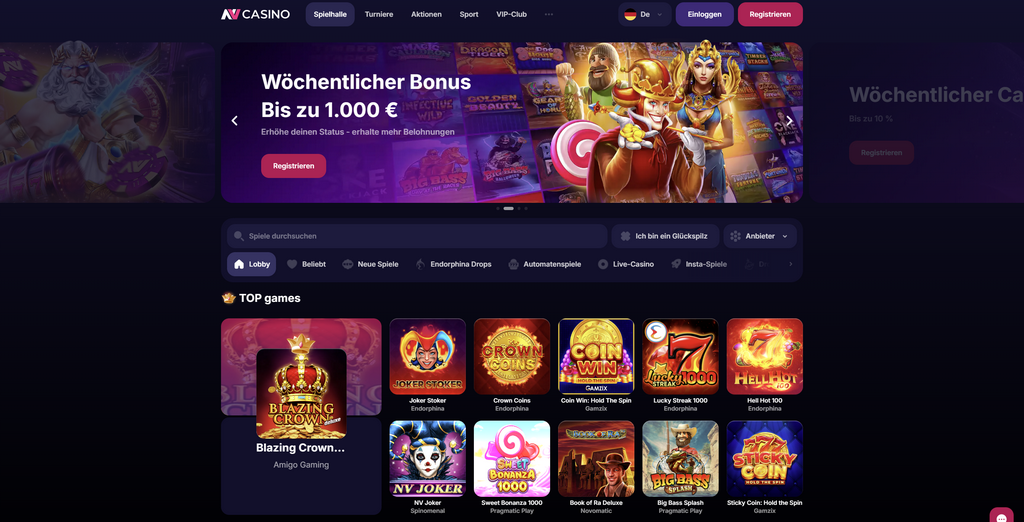 NV Casino webbplats 2026